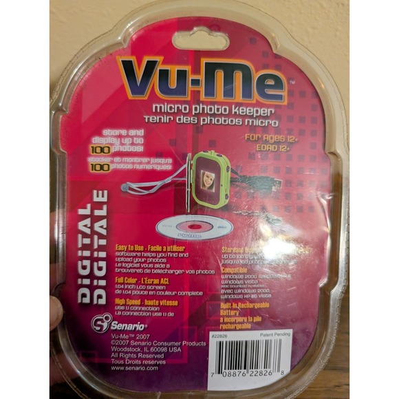 Senario Y2K Vu-Me Micro‎ Photo Keeper Picture Storage Necklace Digital New - Picture 2 of 2